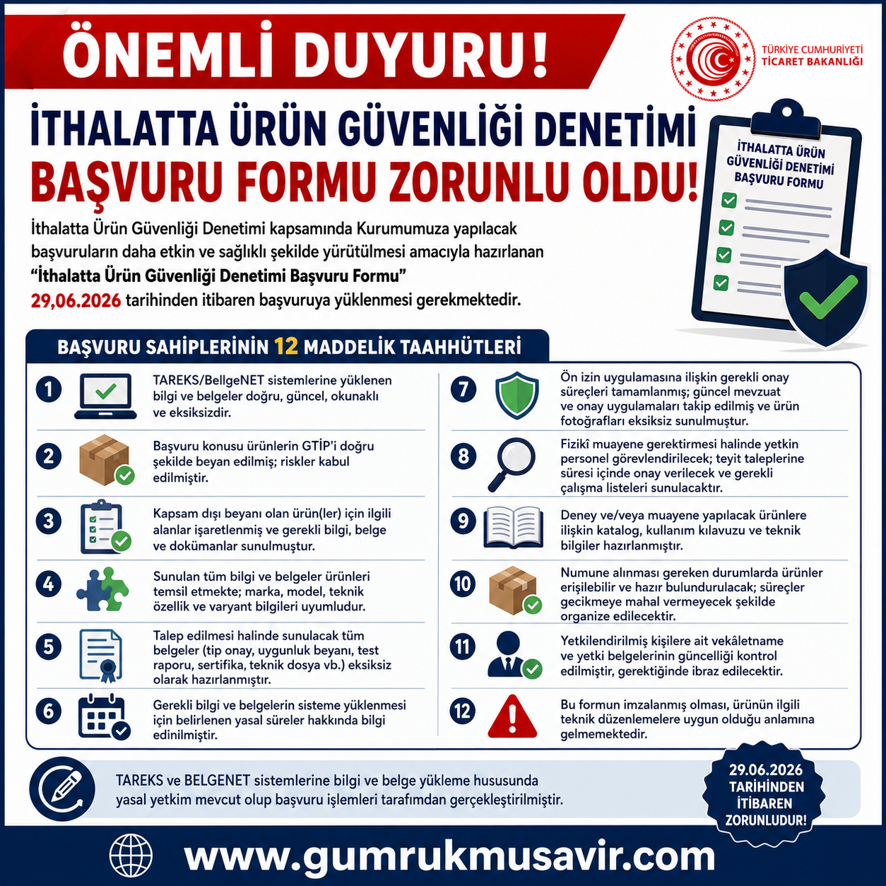 TAREKS BA�VURULARINDA YEN� D�NEM: �THALATTA �R�N G�VENL��� DENET�M� BA�VURU FORMU ZORUNLU OLDU