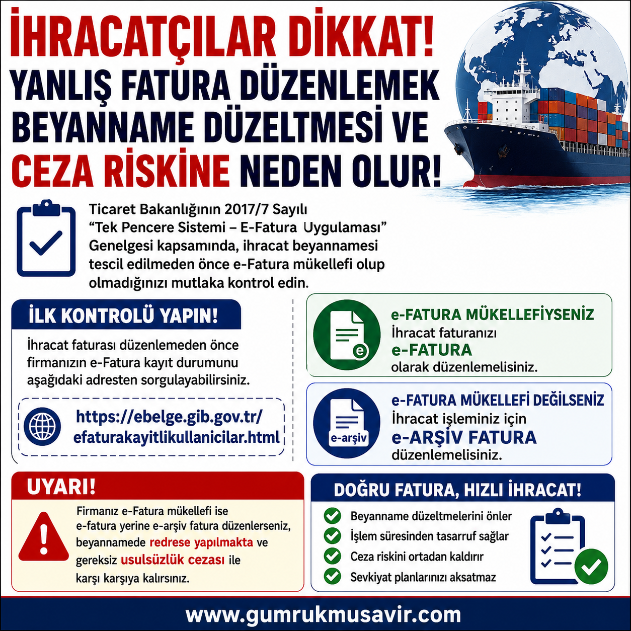 �HRACAT�ILAR D�KKAT! YANLI� FATURA D�ZENLEMEK BEYANNAME D�ZELTMES�NE VE USULS�ZL�K CEZASINA YOL A�AB�L�R